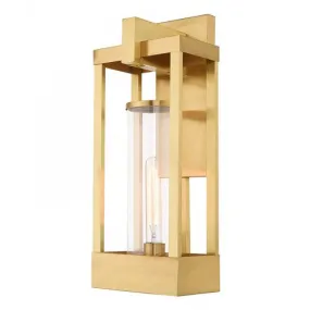 1 Lt Satin Brass Wall Lantern