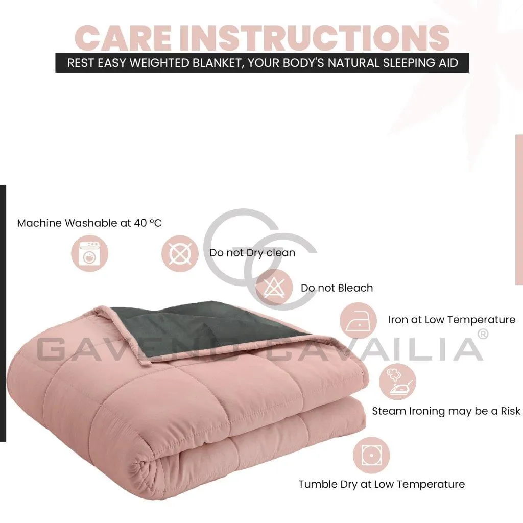 100% Microfiber Reversible Weighted Blanket