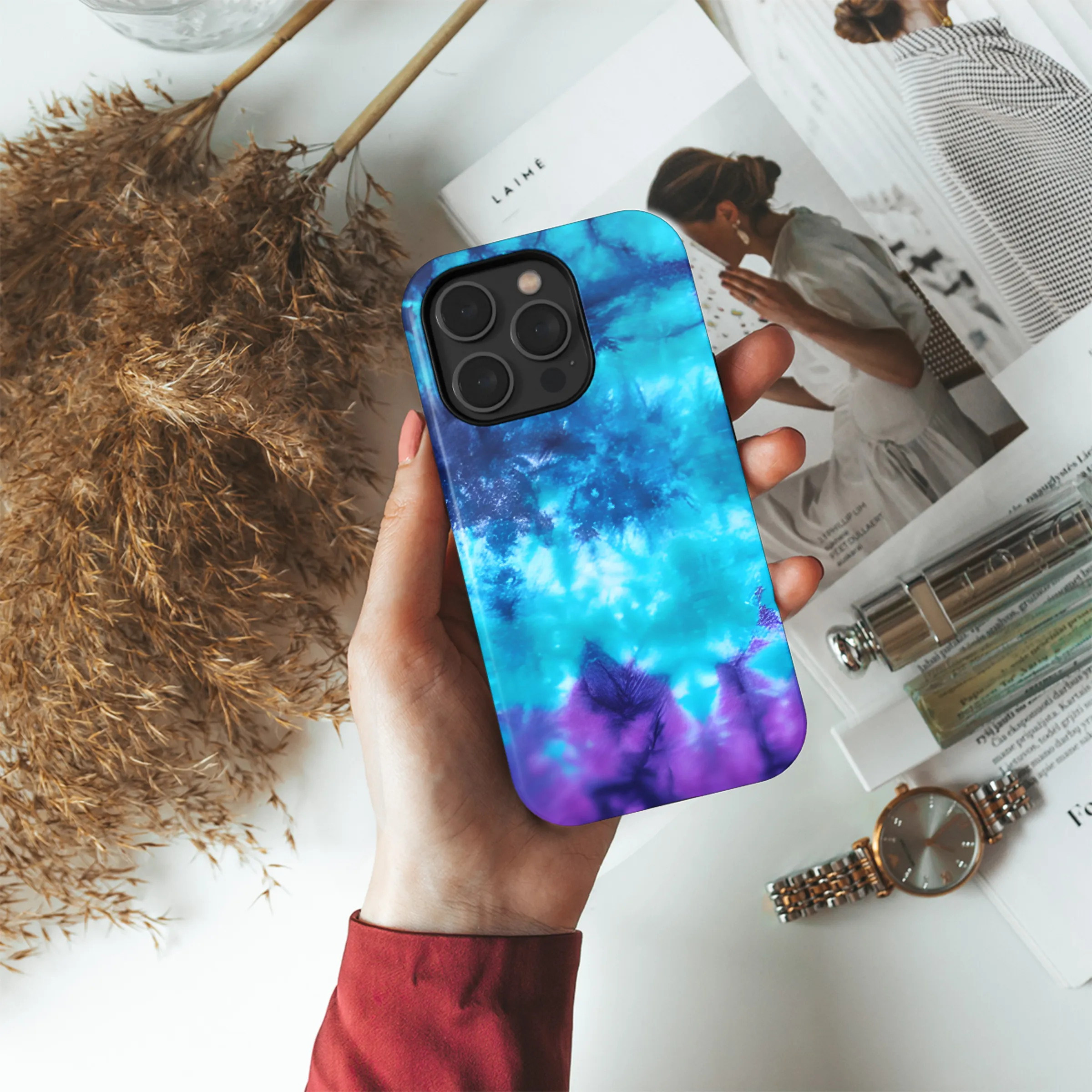 Abstract Tie Dye Phone Case iPhone Samsung Cover Pixel 3809