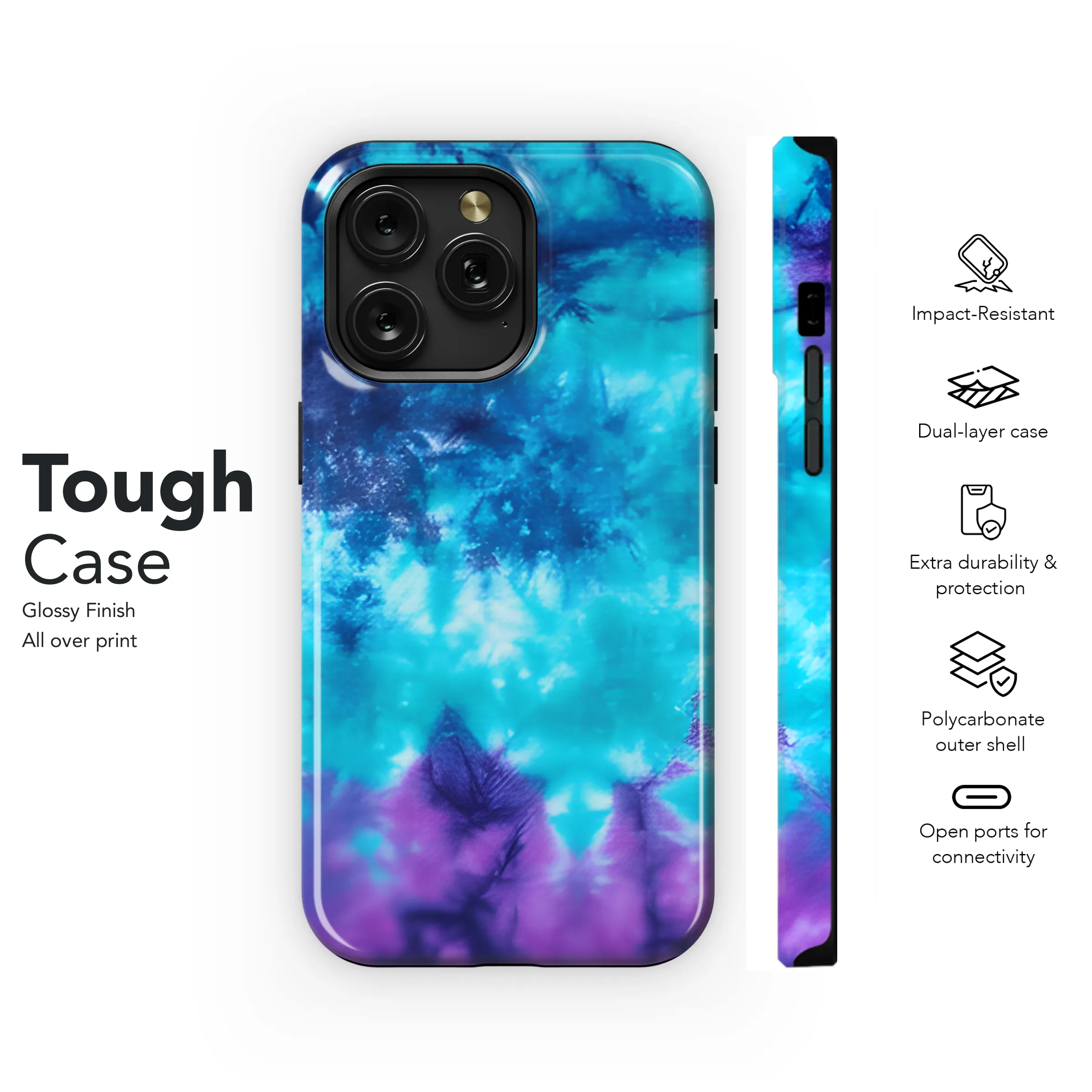 Abstract Tie Dye Phone Case iPhone Samsung Cover Pixel 3809