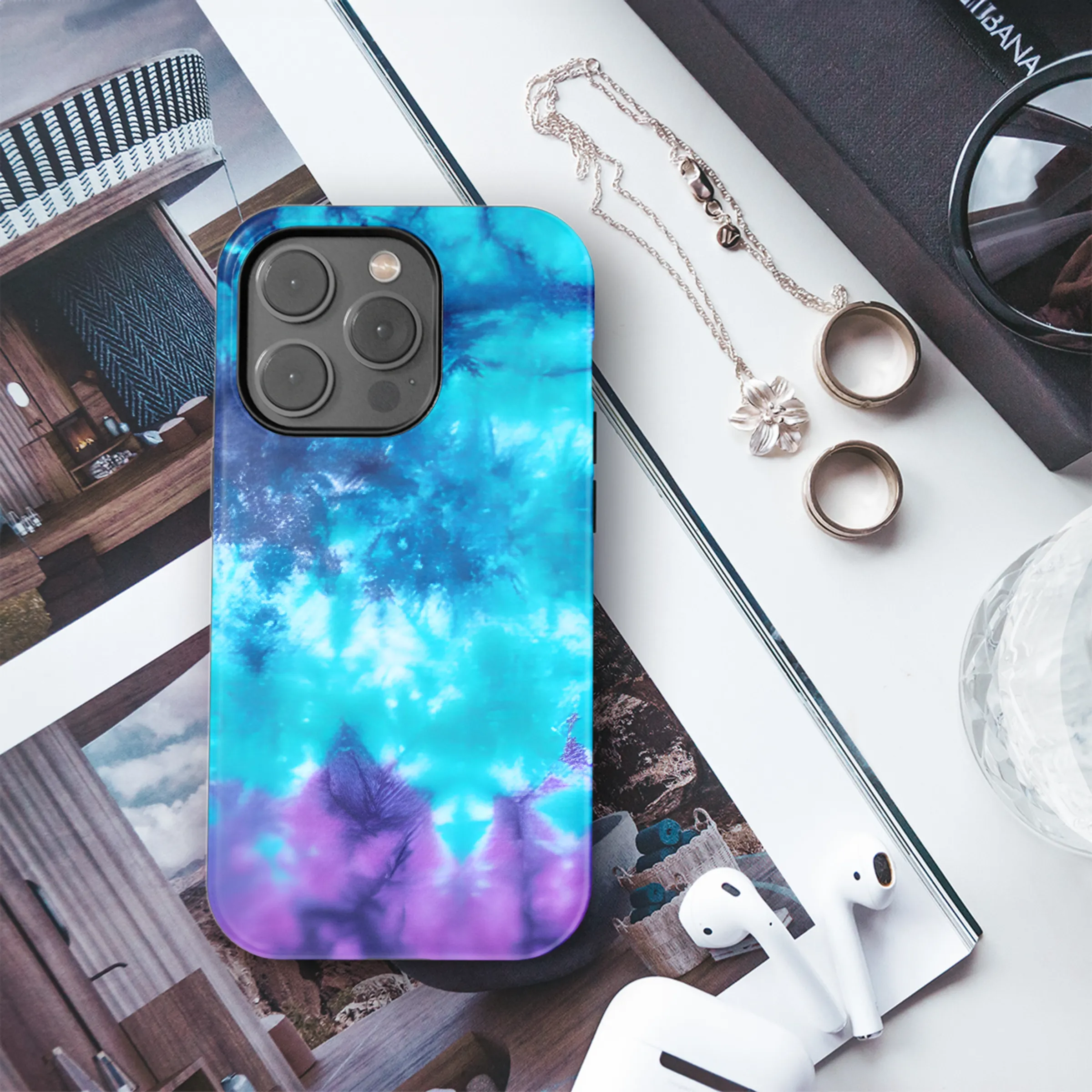 Abstract Tie Dye Phone Case iPhone Samsung Cover Pixel 3809