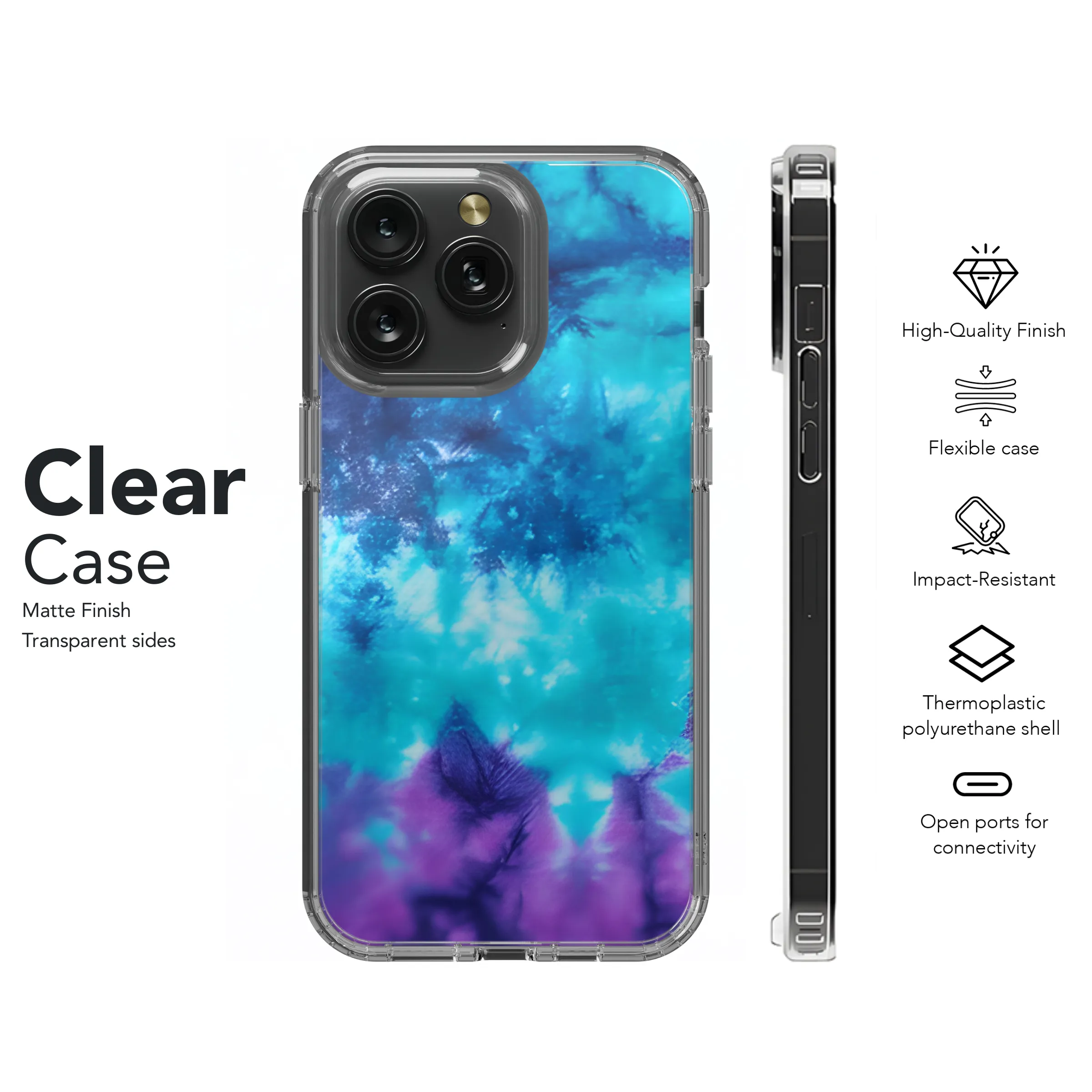 Abstract Tie Dye Phone Case iPhone Samsung Cover Pixel 3809