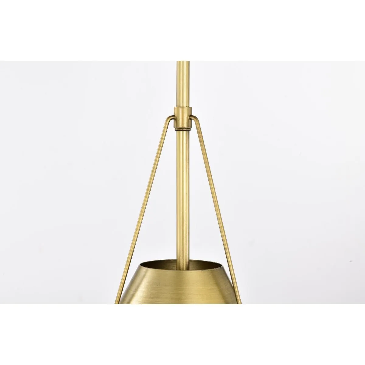 Adina 10 in. Pendant Light Natural Brass Finish