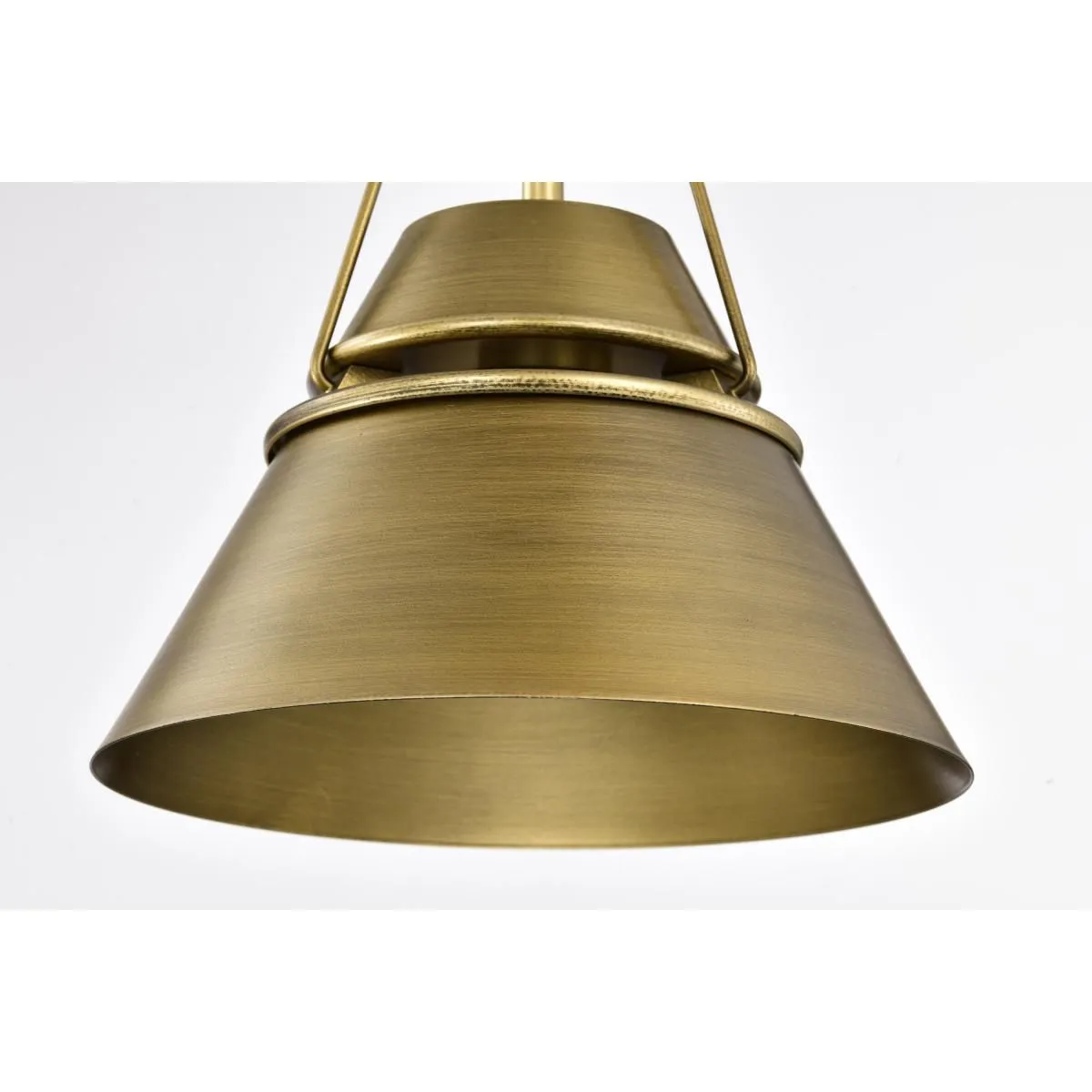 Adina 10 in. Pendant Light Natural Brass Finish