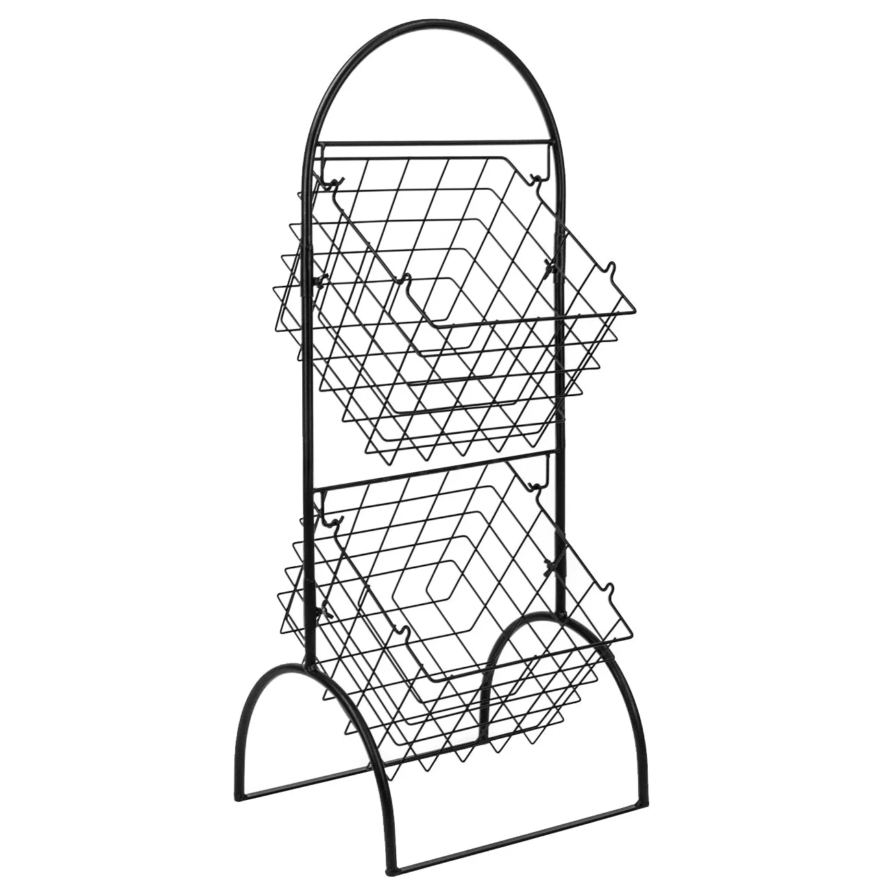 Adjustable Market Basket Stand (2 Tier)