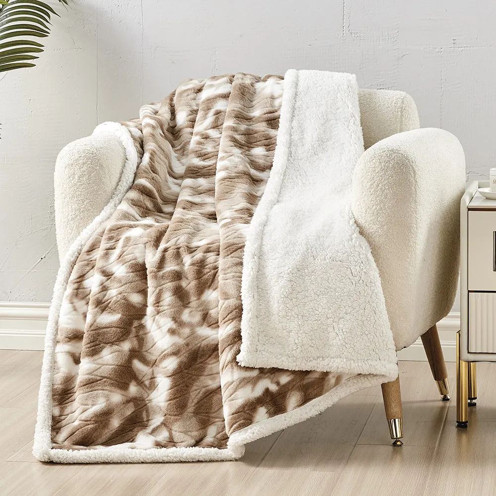 Alaska Sherpa Throw Blanket