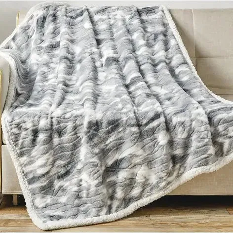 Alaska Sherpa Throw Blanket