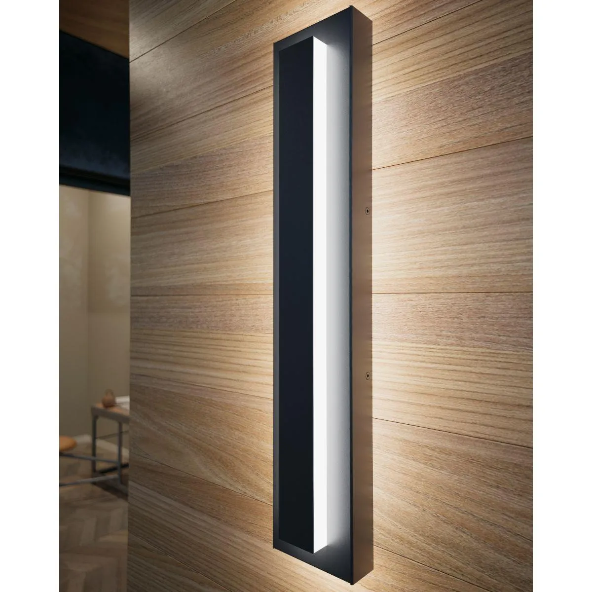 Aspen 26 In. LED Oudoor Wall Sconce 1060 Lm 3000K Gray Finish