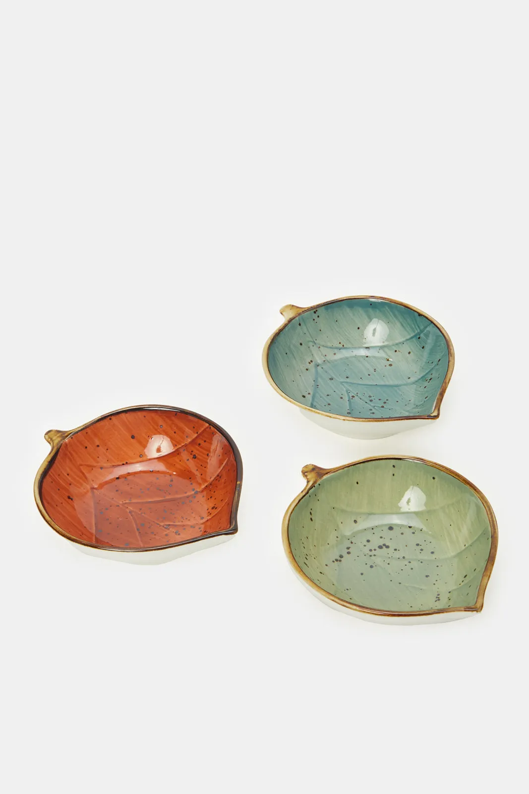 Assorted Leaf Shape Small Dish Set (3 Piece)