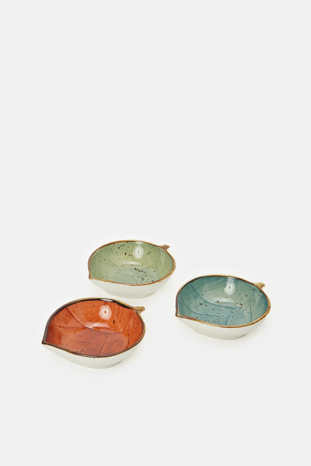 Assorted Leaf Shape Small Dish Set (3 Piece)