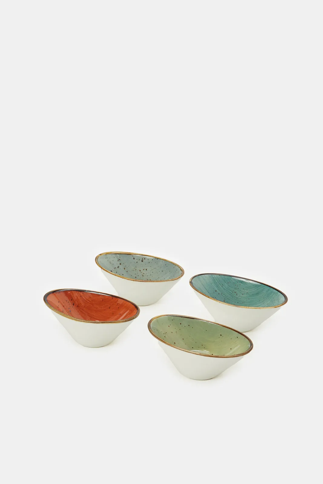 Assorted V Shape Small Bowl Set (4 Piece)