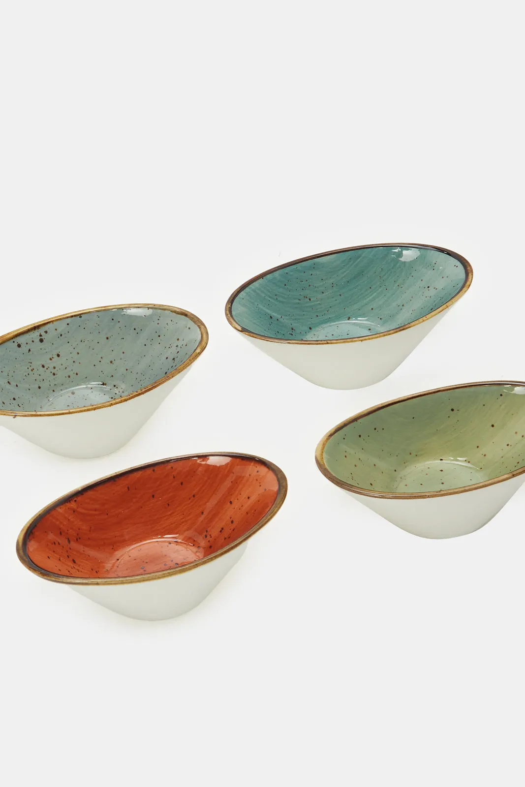 Assorted V Shape Small Bowl Set (4 Piece)