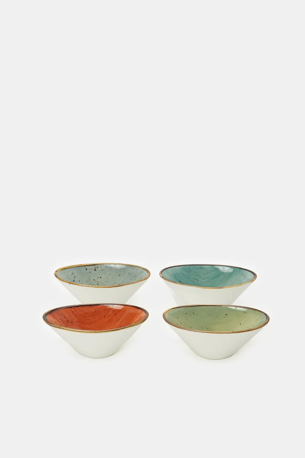 Assorted V Shape Small Bowl Set (4 Piece)