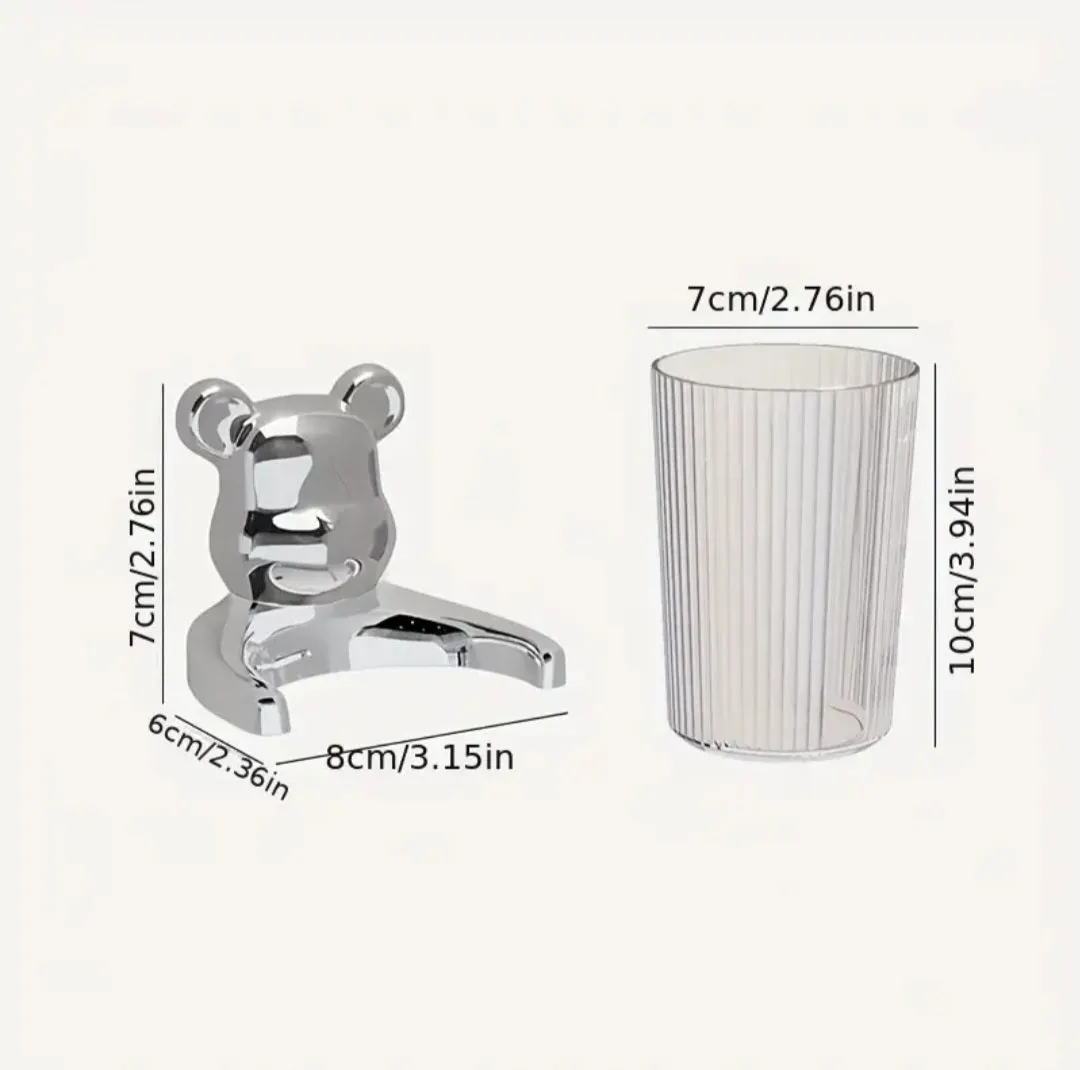 BEAR STORAGE GLASS TYPE HOLDER