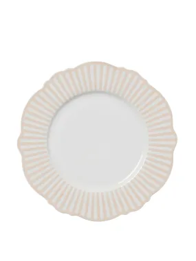 Beige wave dinner plates, set of 4