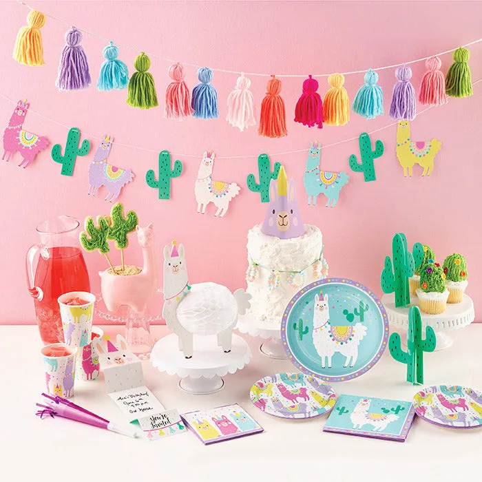 Bulk Llama Party Paper Dessert Plates (96 per Case)