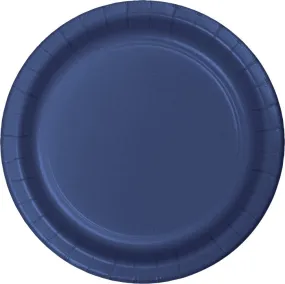 Bulk Navy Sturdy Style Paper Banquet Plates 10.25 inch (240 per Case)