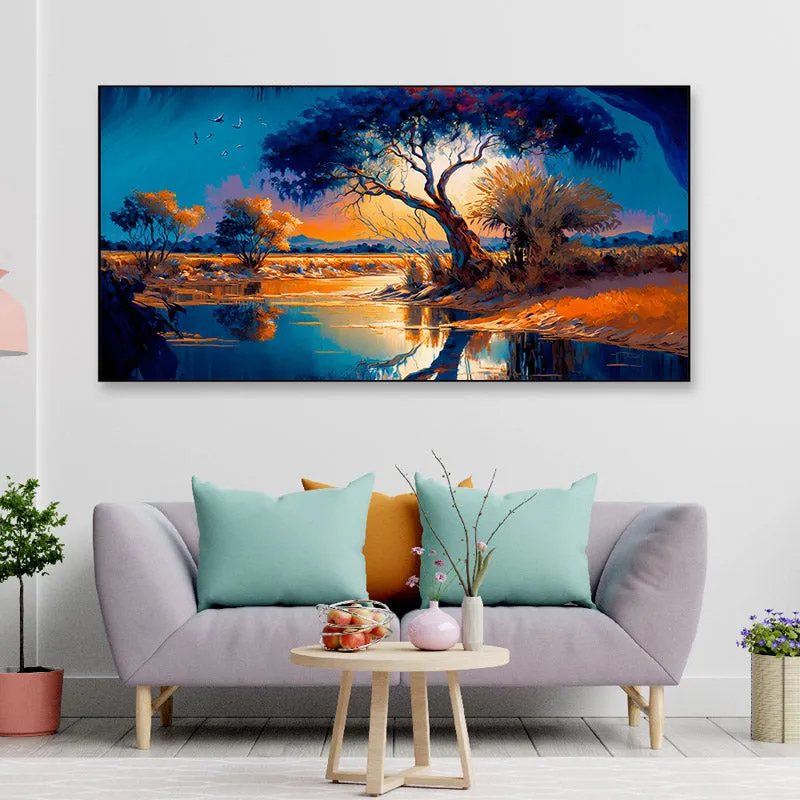 Celestial Scape Wall Painting