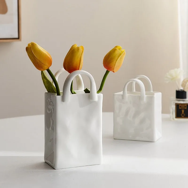 Ceramic Tote Vase