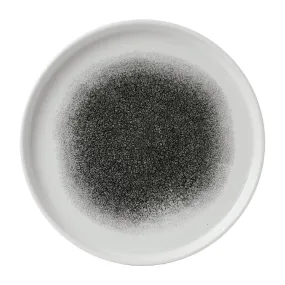 Churchill Raku Walled Plates Quartz Black 218mm (Pack of 6) - FD884