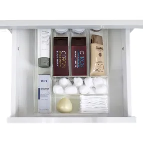 Clear Divided Drawer Organizer Tray