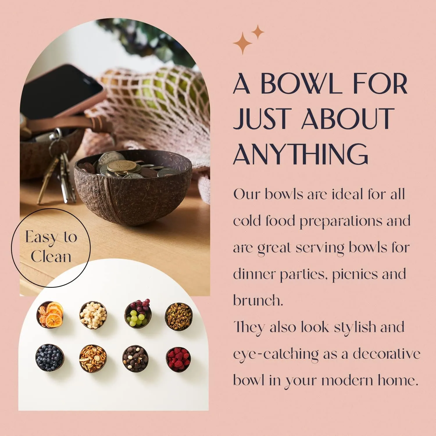 COCOBOWLCO: Mini Coconut Bowls (4 Pieces)