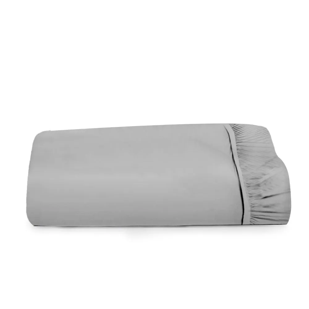 Cotton Home 1-piece Fitted Sheet Super Soft Grey