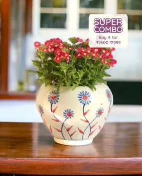 Cozy Cup Ceramic Planter | Plant Not Included