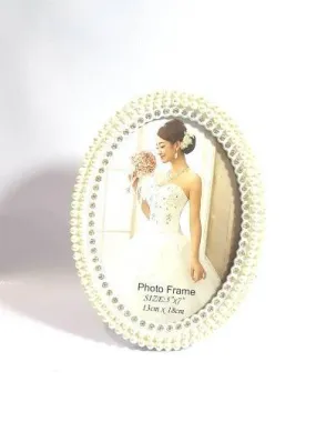 Cream Oval Picture Frame