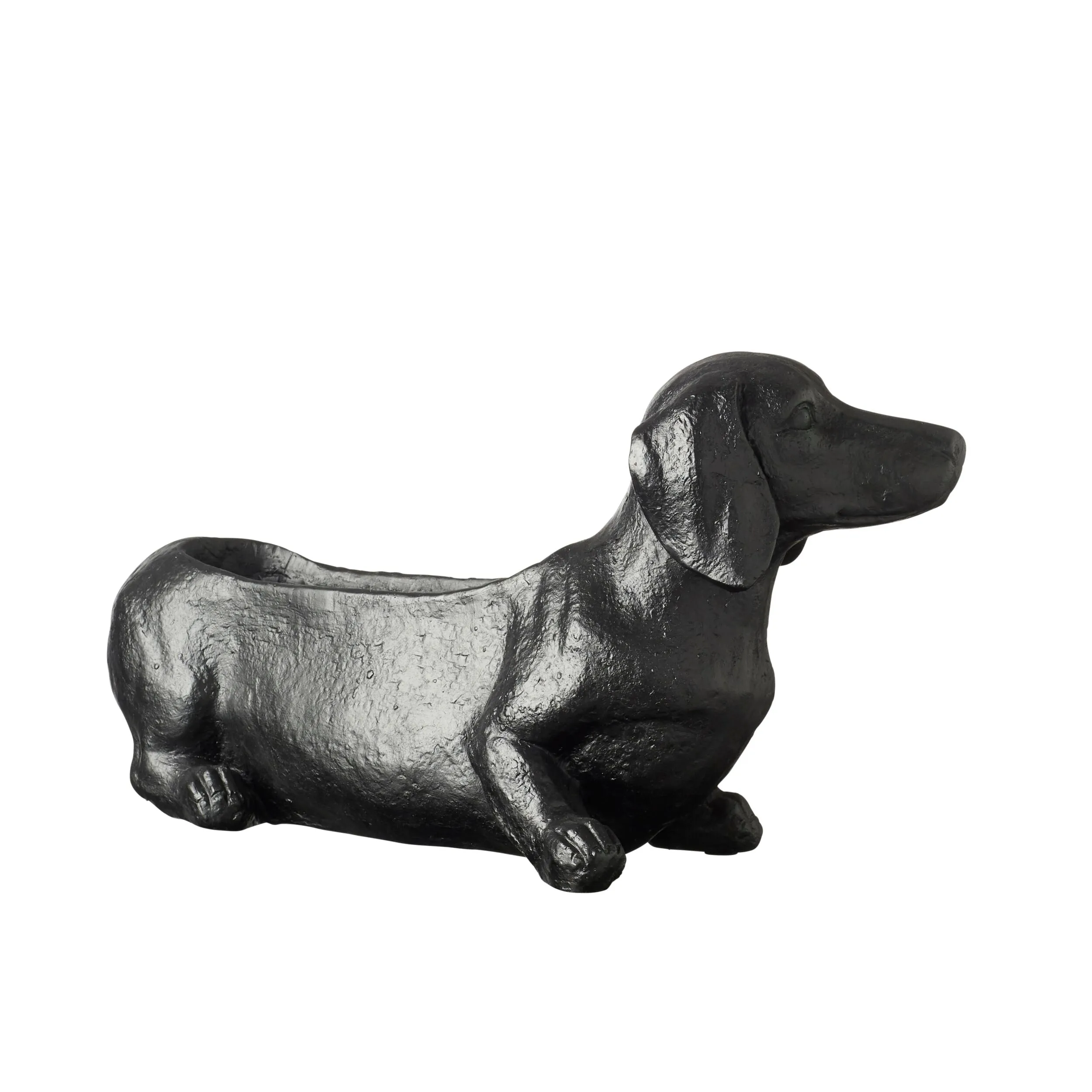 Dachshund Planter Black 37.5x26x26cm