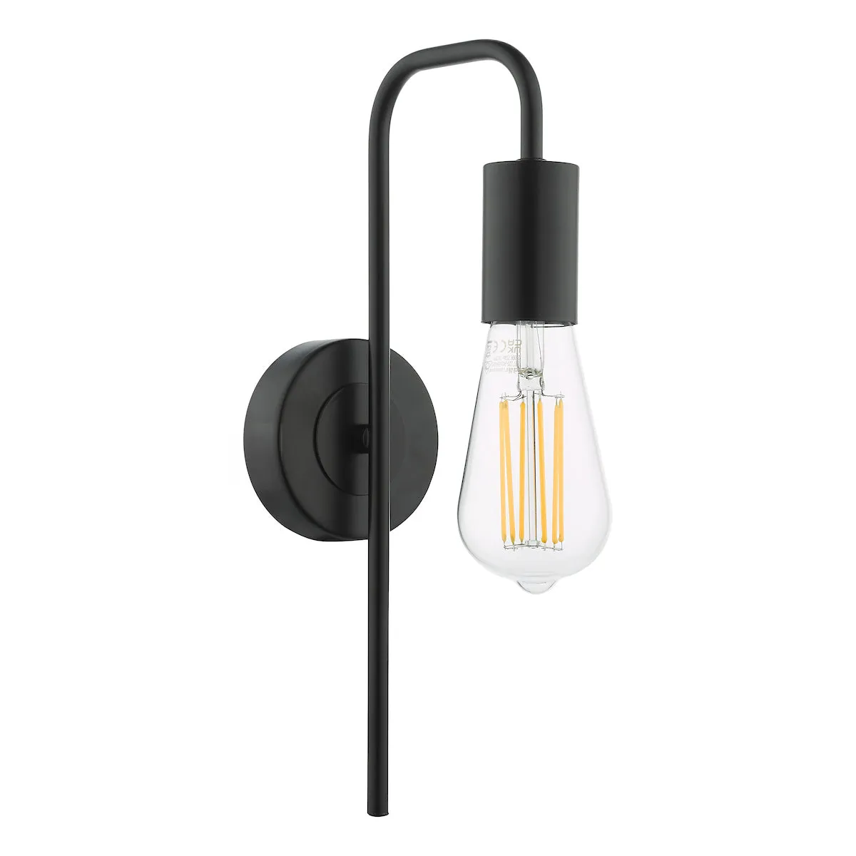 Dar Dena Wall Light Matt Black