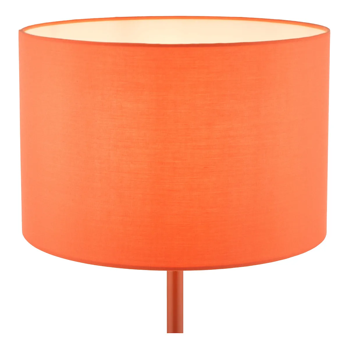 Dar Toledo Table Lamp Satin Orange With Shade