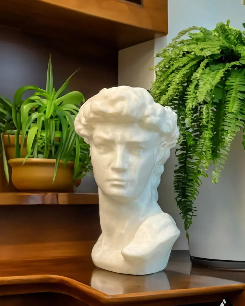 David Head PLA Planter | White | Plant Not Included