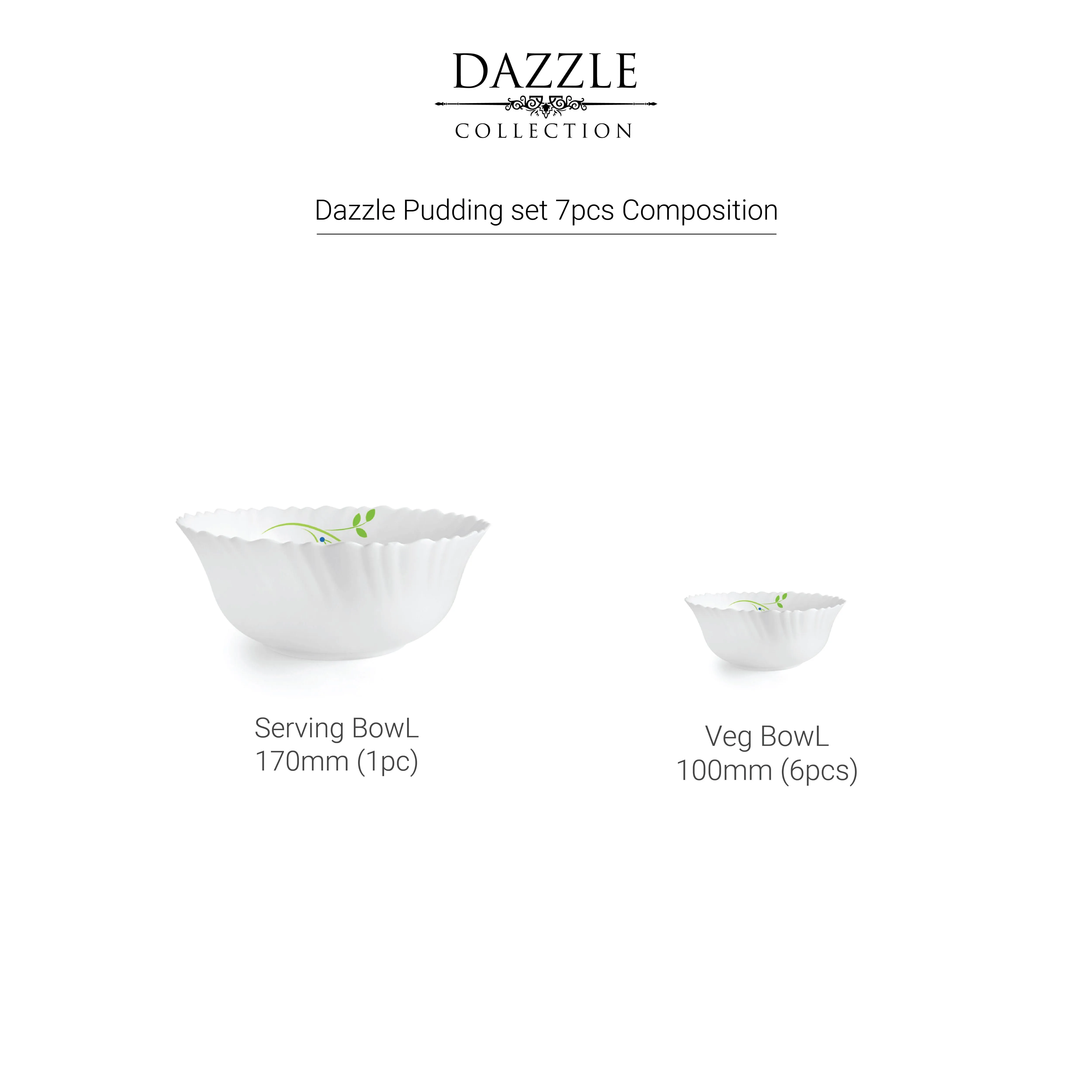 Dazzle Series Pudding Gift Set, 7 Pieces