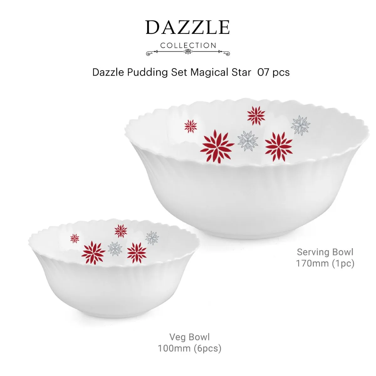 Dazzle Series Pudding Gift Set, 7 Pieces