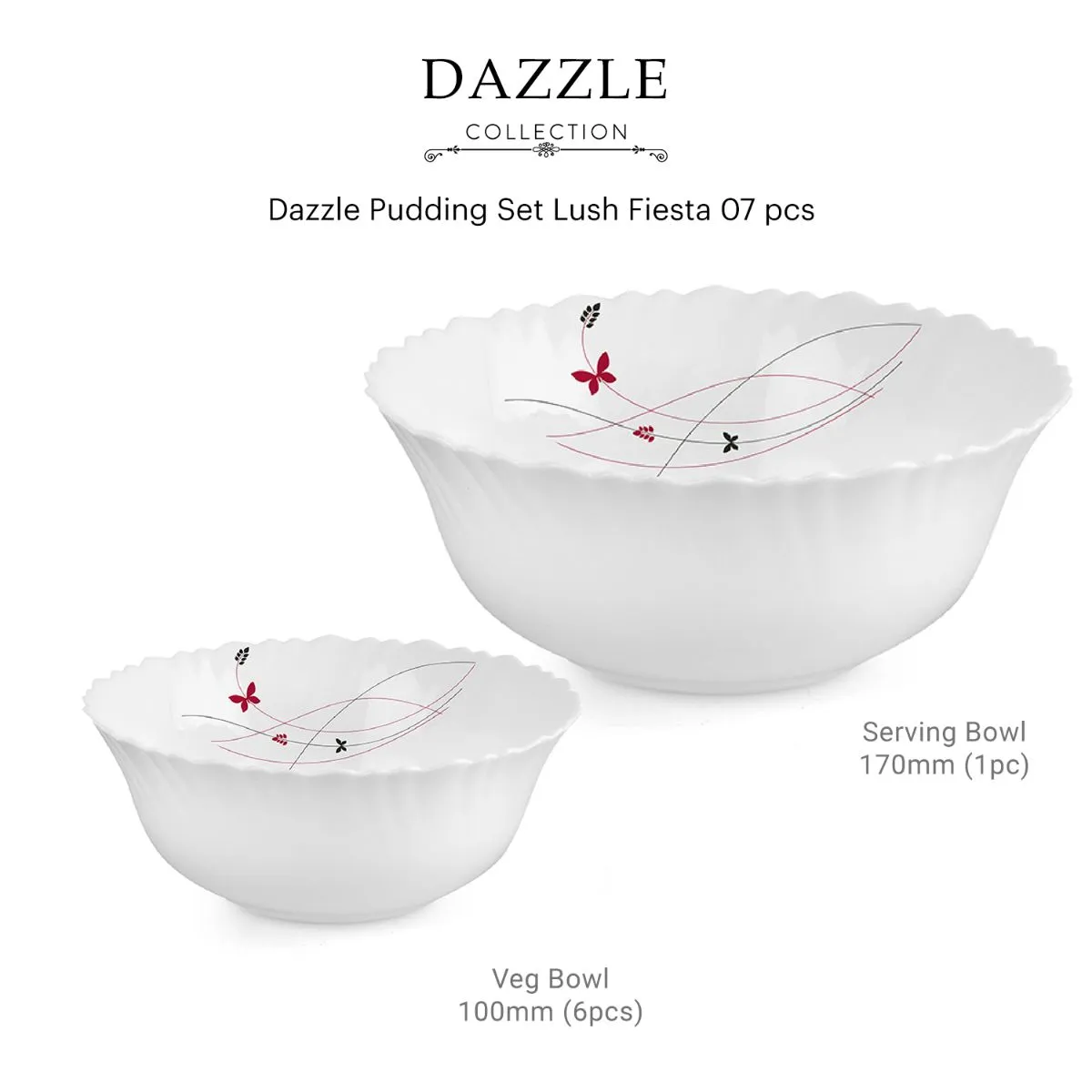 Dazzle Series Pudding Gift Set, 7 Pieces