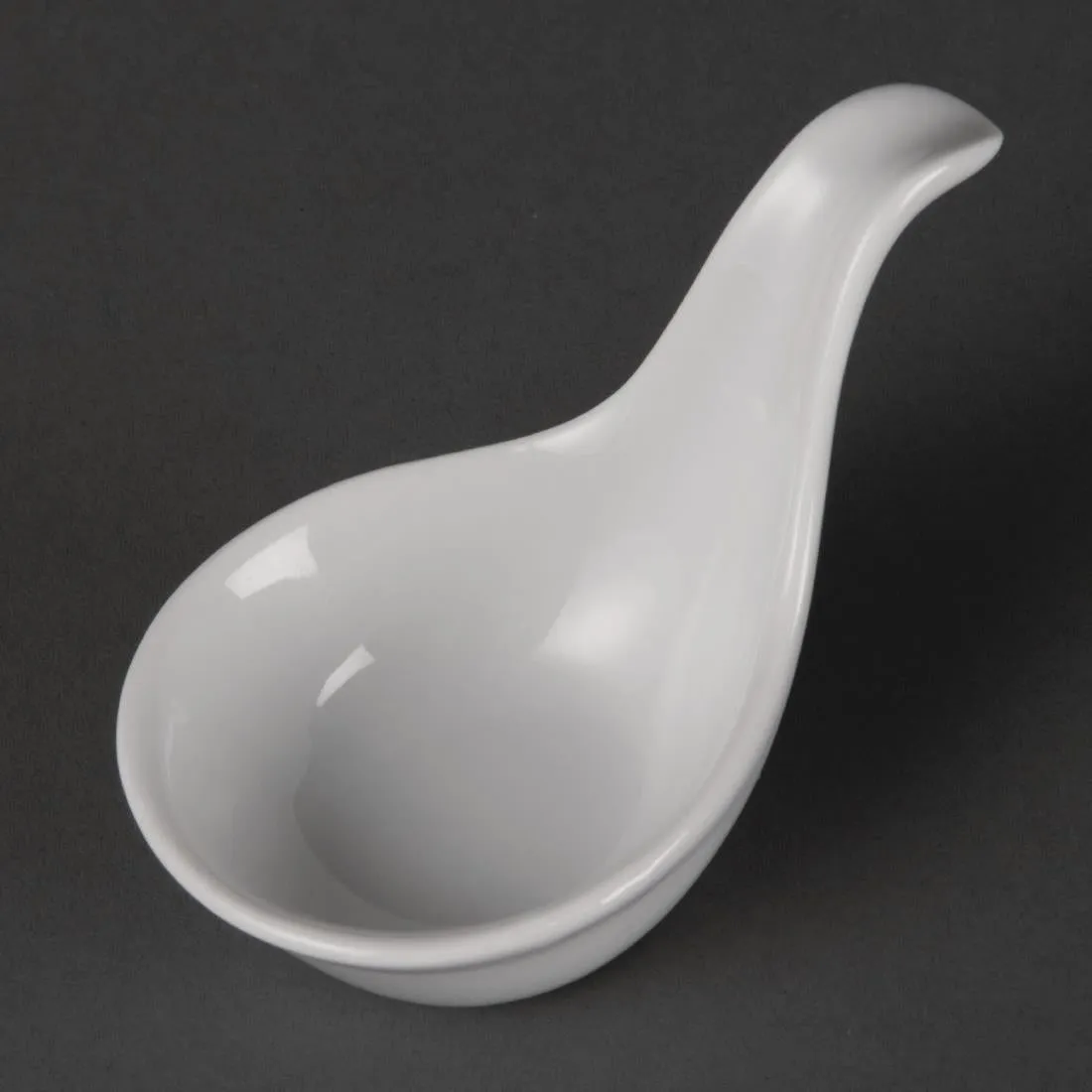 DK801 Olympia Miniature Spoon Shape Dipping Bowls 57x 57mm (Pack of 12)