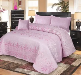 Ethereal 5 Pcs Pink Bed Spread Palachi