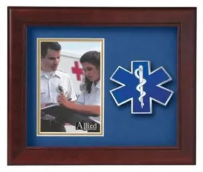 Flag Connections Emergency Medical Services Vertical Picture Frame.