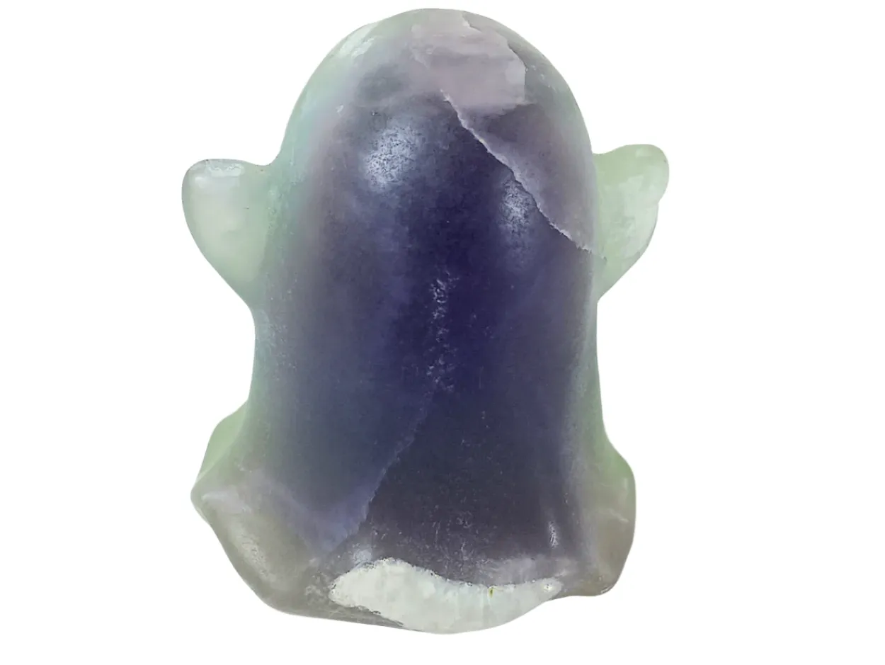 Fluorite Crystal Ghost Carving