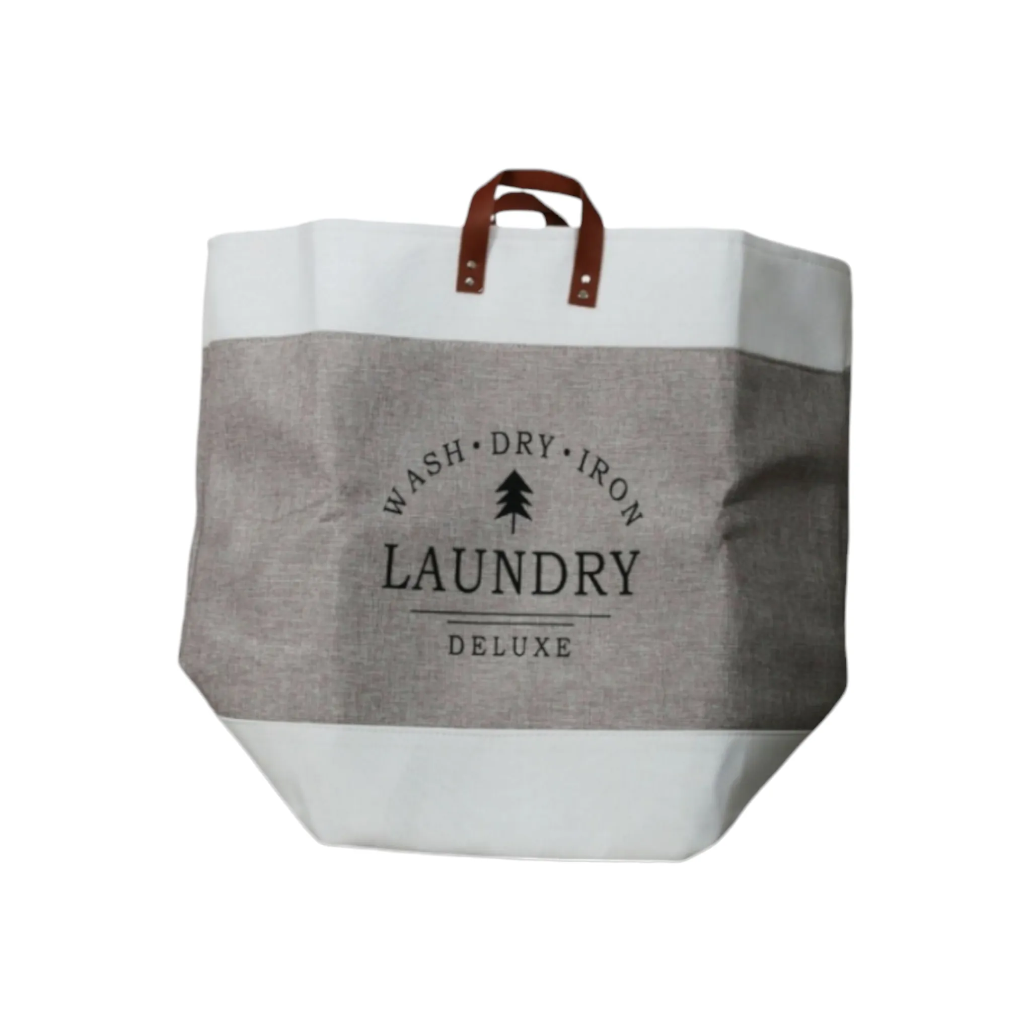 Foldable Canvas Laundry Bag Basket