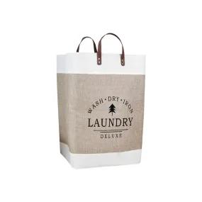 Foldable Canvas Laundry Bag Basket