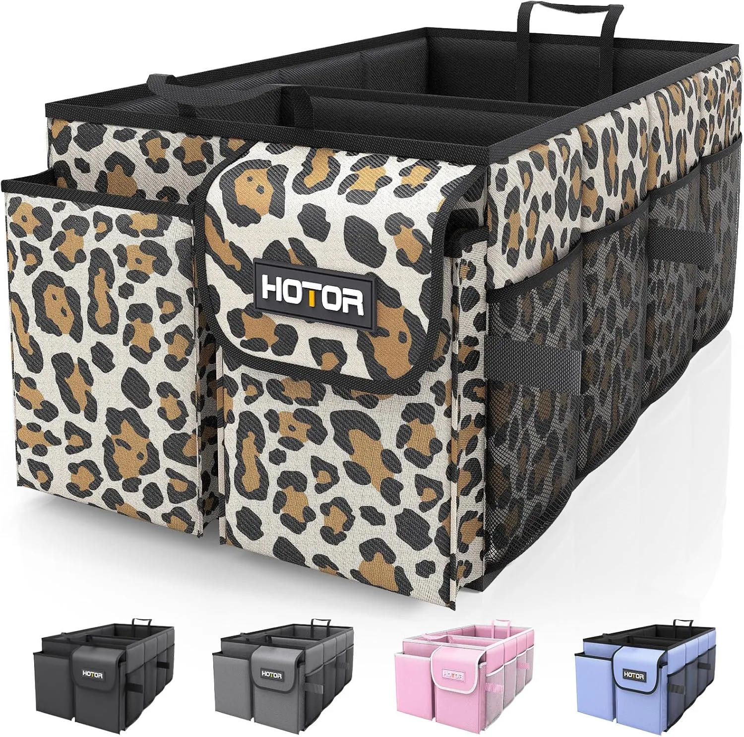 Foldable Car Trunk Organizer - Sturdy 2-Compartment Storage for Accessories & Tools