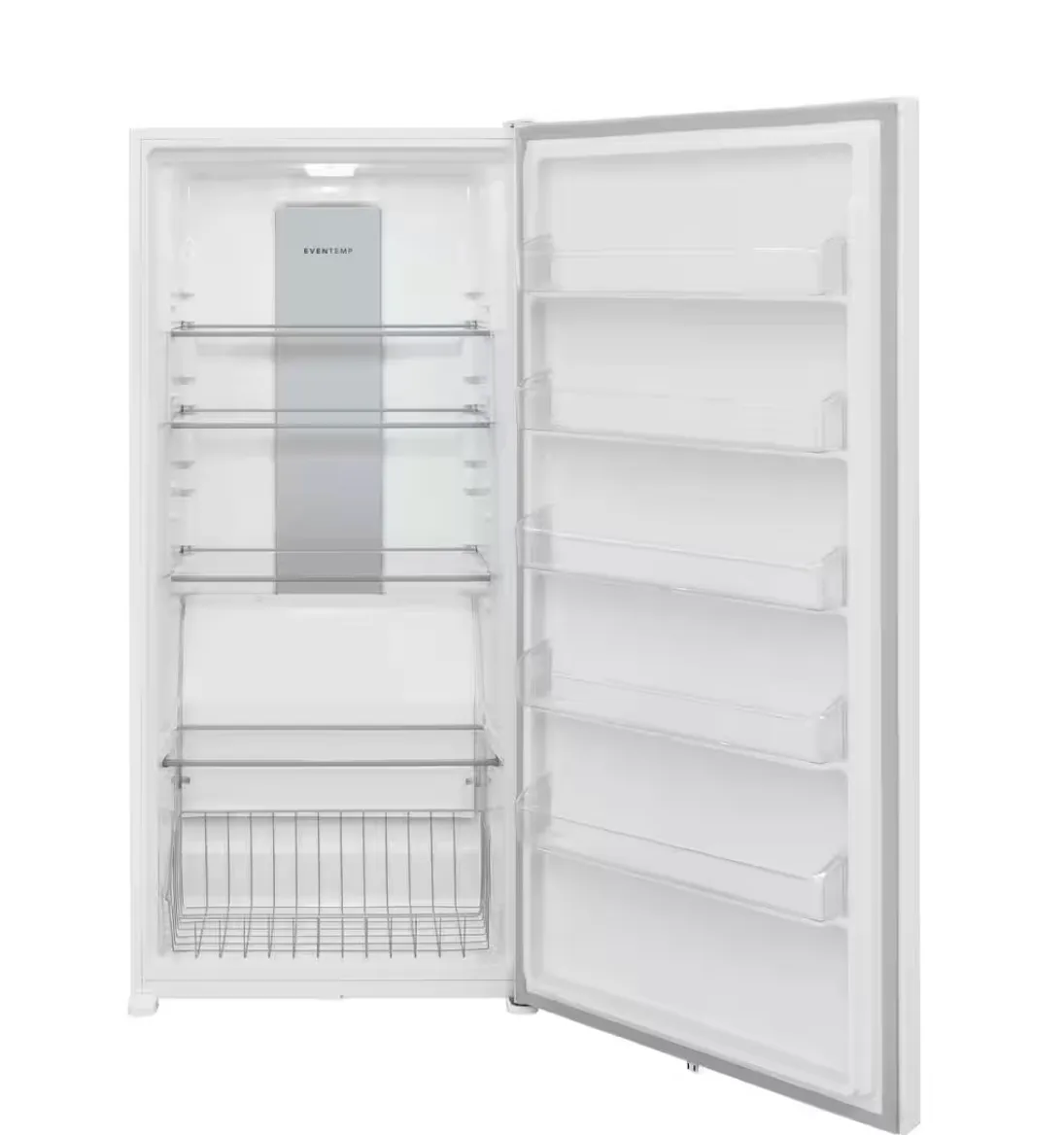 Frigidaire 33 in. 20 cu. ft. Freezerless Refrigerator in White with Temperature Alarm and Auto-Close Door