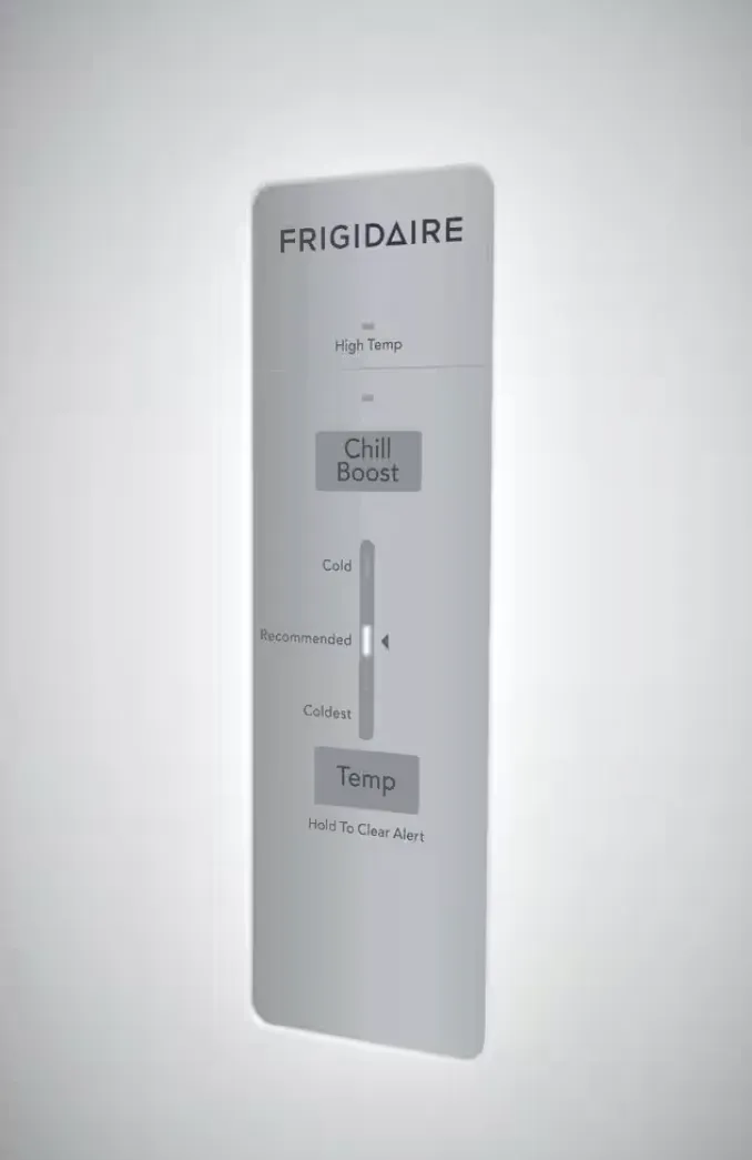 Frigidaire 33 in. 20 cu. ft. Freezerless Refrigerator in White with Temperature Alarm and Auto-Close Door