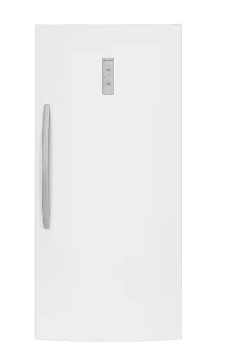 Frigidaire 33 in. 20 cu. ft. Freezerless Refrigerator in White with Temperature Alarm and Auto-Close Door