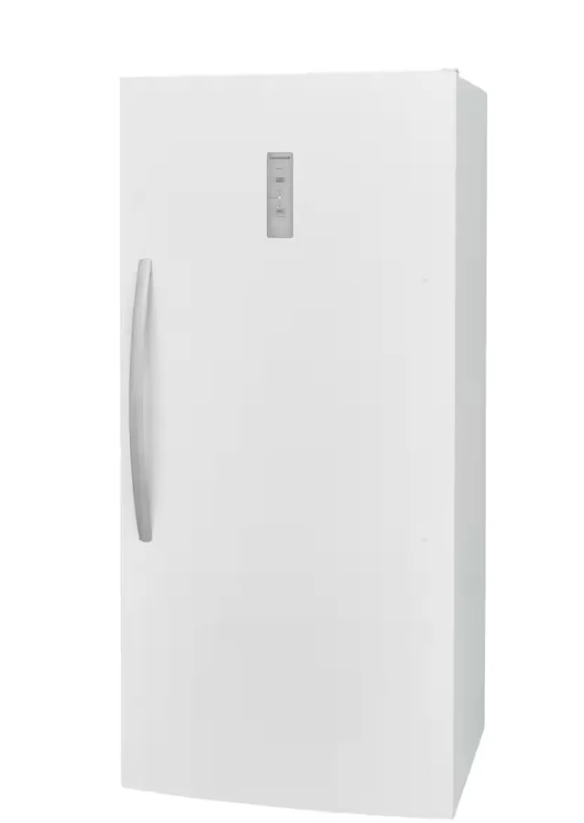 Frigidaire 33 in. 20 cu. ft. Freezerless Refrigerator in White with Temperature Alarm and Auto-Close Door