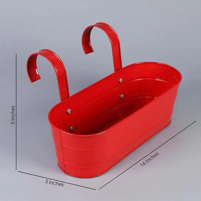 Funky Planter Set- Red/Yellow