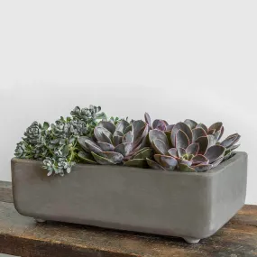 Geo Rectangular Footed Planter