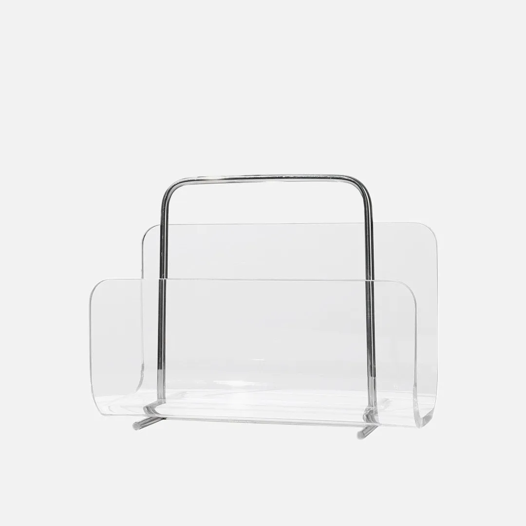 Ghost Silhouette Acrylic Magazine Rack & Portable Bookcase